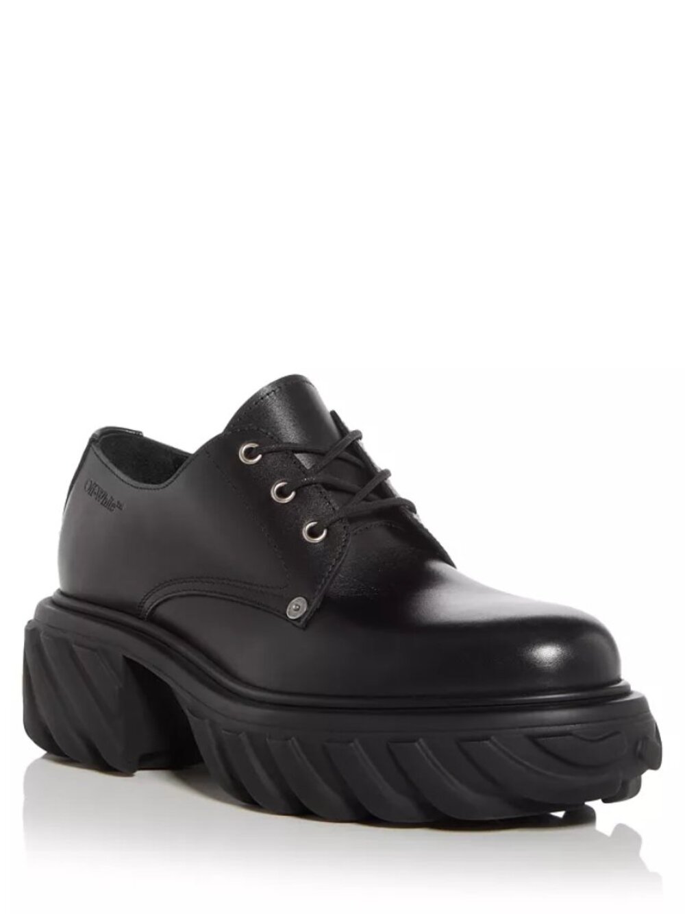 Off-White Men's Exploration Derby Lug Sole Shoes Black EUR 44 US 11